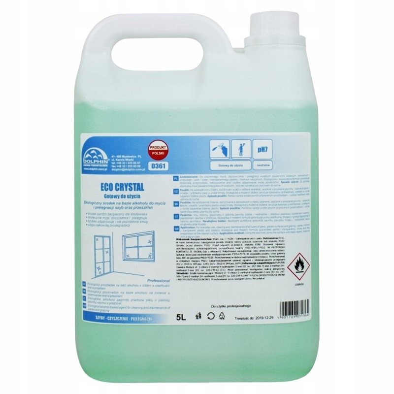 CRYSTAL ECO  ekologiczny środek do mycia szyb i przeszkleń