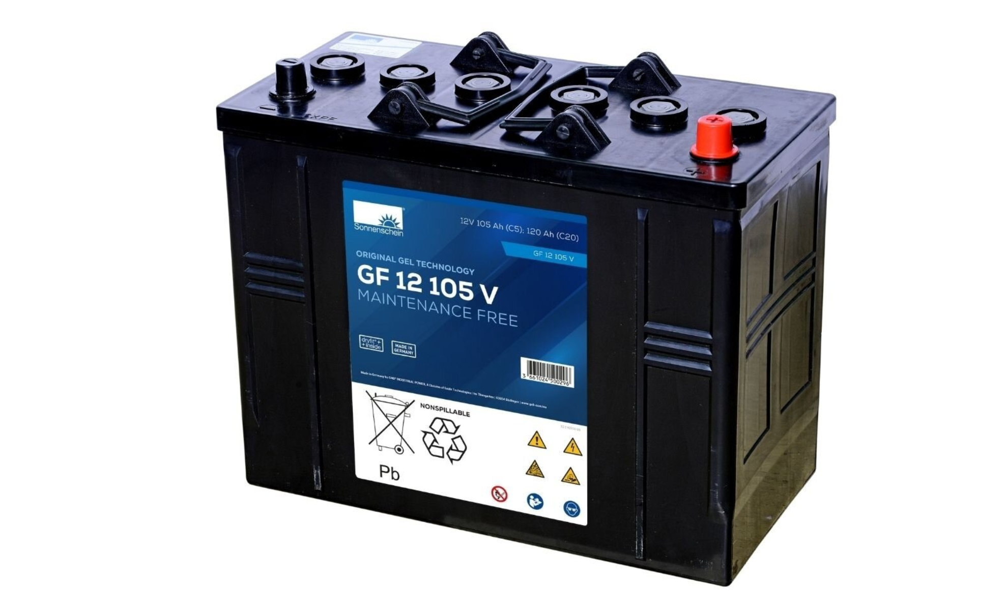 Komplet akumulatorów żelowych SONNENSCHEIN 12V 105Ah (oryginał)-2szt.