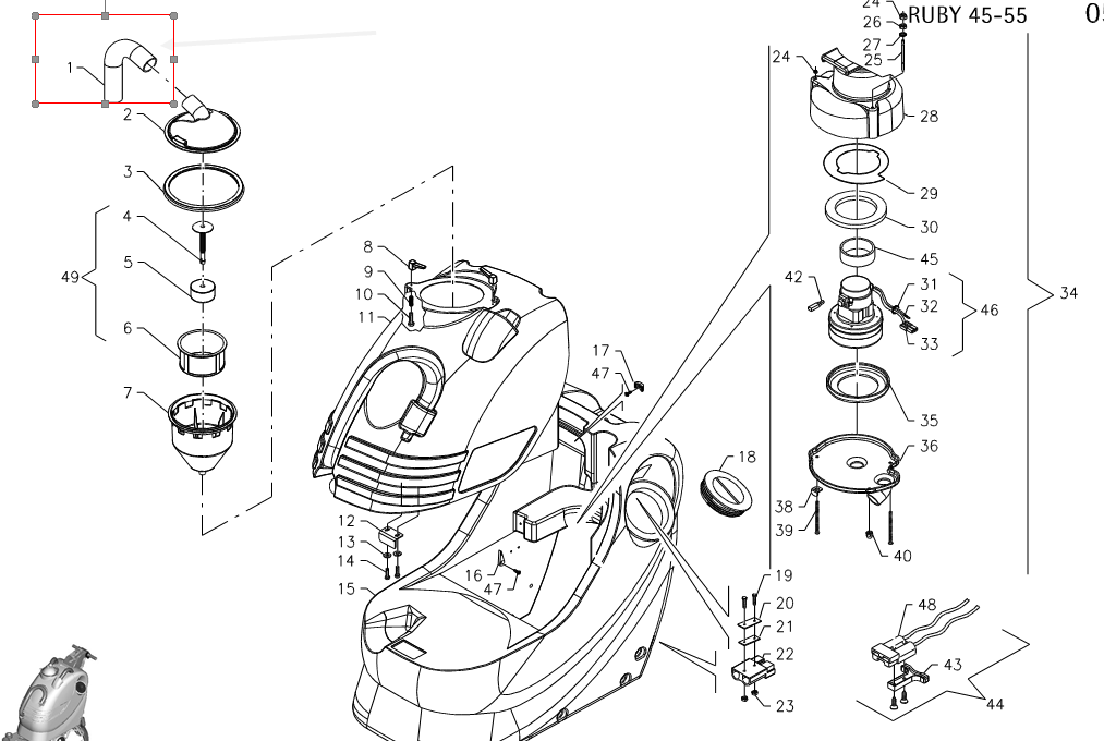 WĄŻ SSĄCY ZBIORNIK-SILNIK ADIATEK RUBY