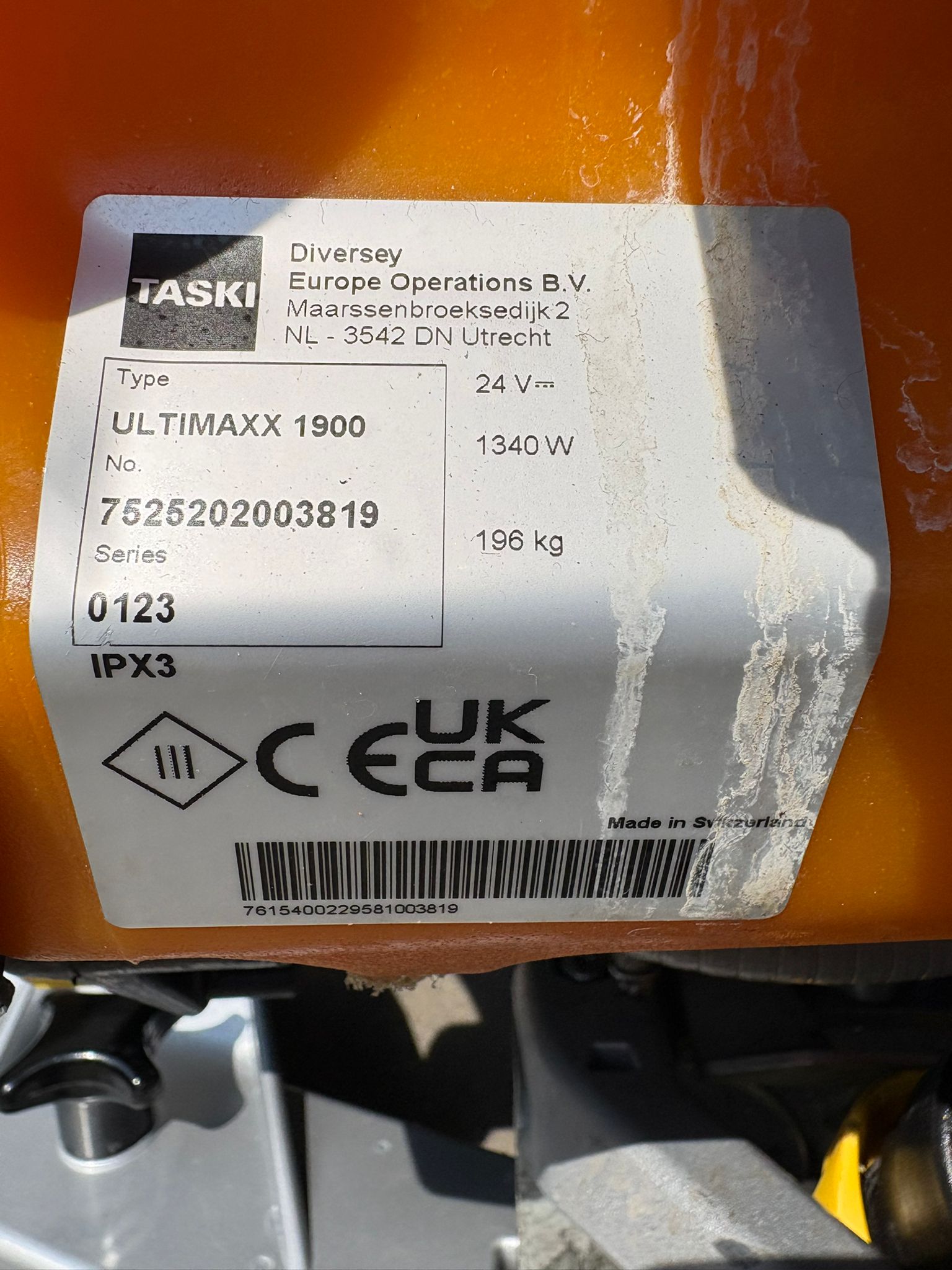 TASKI ULTIMAXX 1900  DD65 Perf BMS 25A LIFEPO4