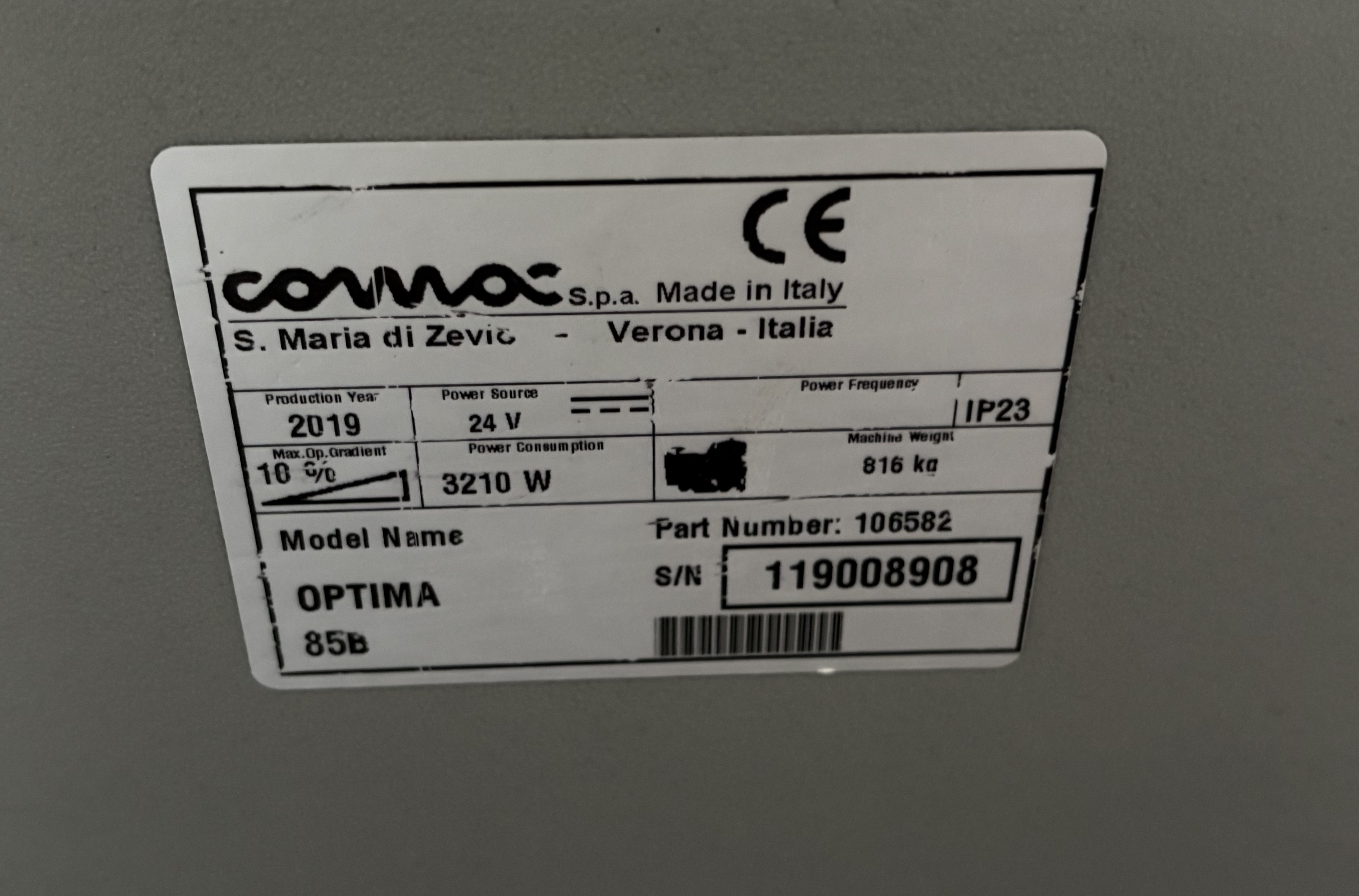  COMAC OPTIMA 85