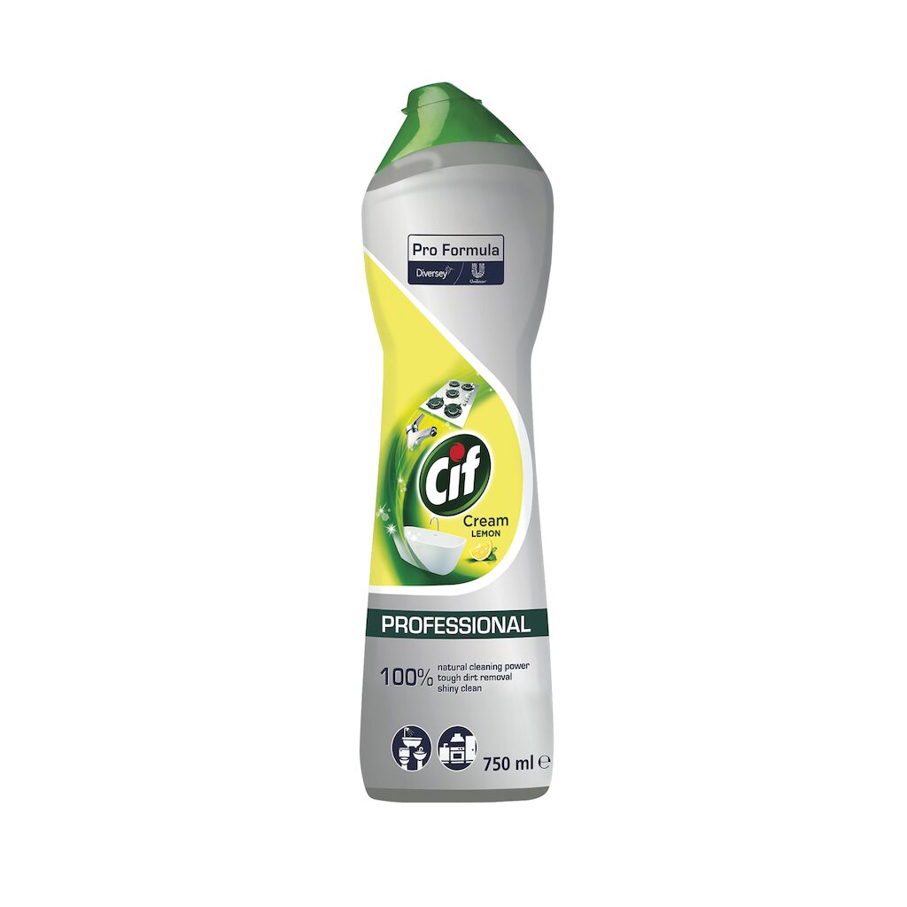 Cif Pro Formula Cream Lemon 0.75L - mleczko do czyszczenia mocno zabrudzonych powierzchni