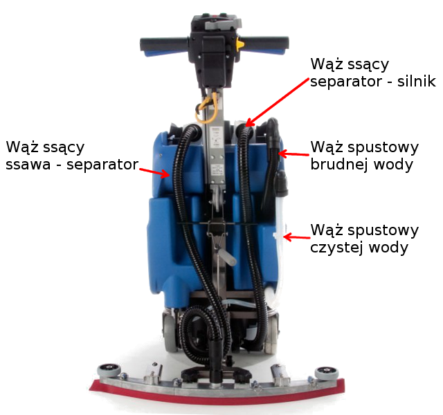 Wąż ssący 1.2m wzmocniony zbrojony Numatic 3450 4045 206696