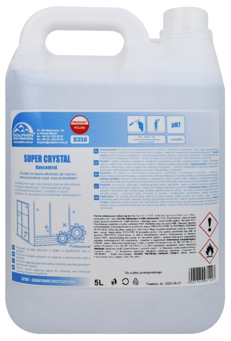 CRYSTAL SUPER środek do zabrduzeń szyby przeszklenia koncentrat
