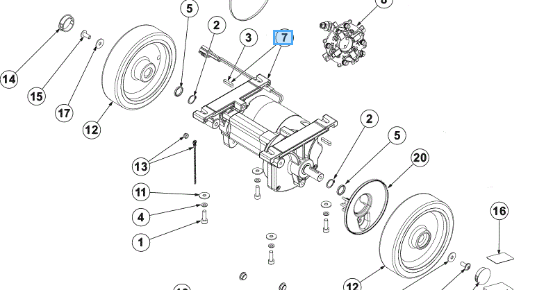 ANTRIEBSMOTOR SC 401 NILFISK 160W 24V