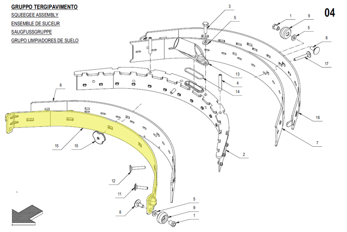 Listwa ssawy przednia