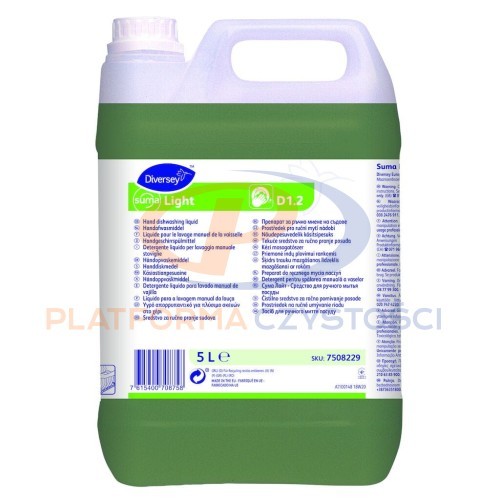 DIVERSEY Suma Light D1.2 5L preparat do ręcznego mycia naczyń