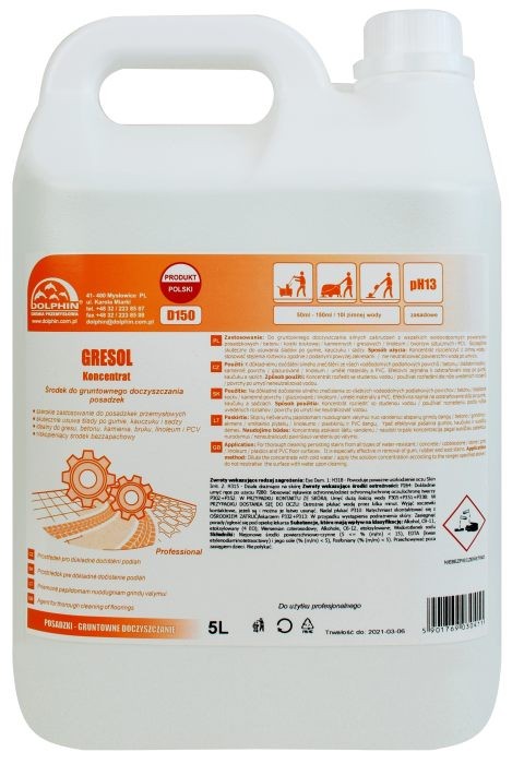 Gresol płyn do gresu betonu kamienia doczyszczanie