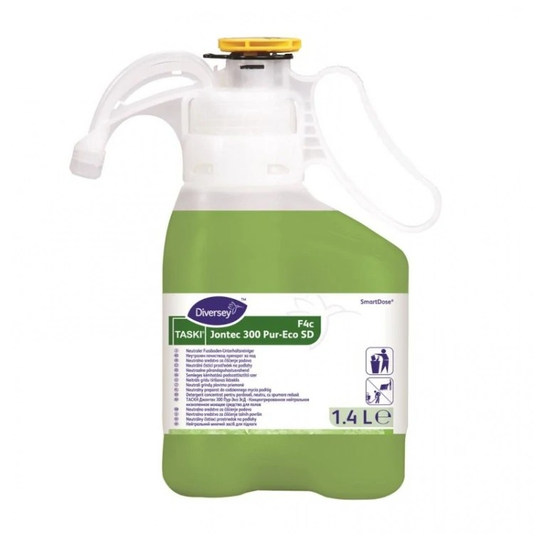 Diversey TASKI Jontec 300 Pur-Eco SmartDose - skoncentrowany, neutralny preparat do mycia podłóg - 1,4 l