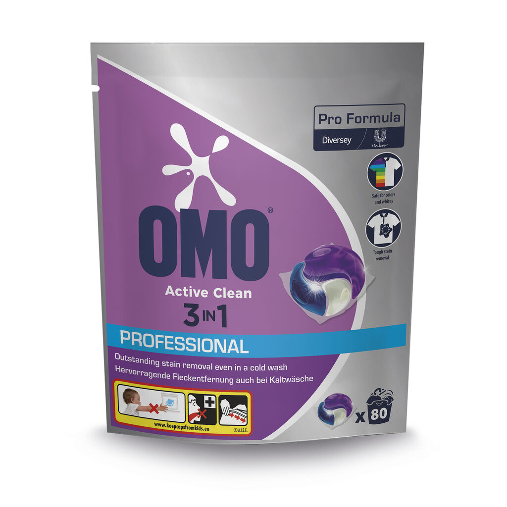 Omo Pro Formula ActiveClean 3in1 Caps 1x80szt.